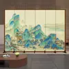 Biombos plegables estilo chino para sala de estar, oficina, restaurante, hotel y salón de té; pared de fondo simple; biombo plegable de lujo ligero