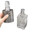 Botella de gel antibacterial de lujo ligero, sub-botella para champú con dispensador de burbujas, gel de ducha, detergente para ropa, botella dosificadora, botella vacía