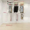Guarda-Roupa Simples de Metal para Uso Doméstico, Acessórios de Closet Estilo Prateleira para Quarto, Rack de Montagem com Estrutura de Metal