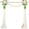 Decoraciones Populares de Gasa Transfronterizas para Arcos de Césped al Aire Libre, Cortinas para Arreglos de Boda, Cortinas de Gasa de Perlas
