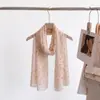 Nuevo pañuelo fino de seda con estampado floral pequeño 50*160, pañuelo largo de georgette estampado para mujer, protector solar, transpirable, versátil, pañuelo de viaje