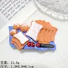 Accesorios de Resina Retorcida Cangrejo Langosta Tridimensional Pintado Imanes de Refrigerador Creativos Personalizados DIY Pegatinas Decorativas para Fundas de Teléfono Móvil