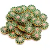 Liga Óleo Gotejante Cloisonné Costas Nuvem Contas Doze Pétalas Cauda de Fênix diy Dinastia Han Cheongsam Gola Pressionada Franja Acessórios Pingente