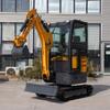 Excavadora de cadenas pequeña de 2,2 toneladas, máquina de gancho de 2 toneladas, exportada a Corea del Sur, excavadora de construcción agrícola multifuncional.