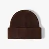 Gorro de Punto para Otoño e Invierno con Circunferencia de Cabeza Grande, Engrosado para Abrigo, Color Sólido, Gorro de Lana para Mujer, Gorro de Punto Versátil para Exteriores Casual