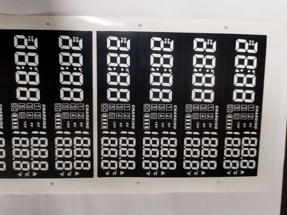 充电宝测试议4个8数字贴0.075厚PET料