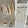 Calça de Deus do Jardim de Infância Leenbaby! Calça de Veludo Cotelê Versátil Estilo Coreano Outono/Inverno Nova com Manga Bufante
