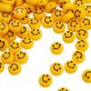 Acrílico 10mm 100 Três-dimensionais Redondo Sorridente Contas Planas Acessórios para Joias DIY Pulseira Colar Colorido com Contas