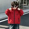 Chaqueta Soft Shell 3 en 1 para Niños Little Gentleman Handsome Ropa de Otoño 2026 Chaqueta Cortavientos para Exteriores Súper Atractiva para Niños