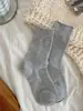 Meias Térmicas de Lã Simples de Cor Sólida para Mulheres, Meias Arrastão Estilo Ins, Meias Espessas Quentes Resistentes ao Odor para Maternidade