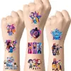 25 Piezas de 50 Piezas Pegatinas de Tatuaje de Grupo de Chicas Cazadoras de Demonios de Dibujos Animados Kpop Dibujos Animados de Gama Alta Anime Graffiti Pegatinas de Tatuaje Creativas