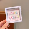 Novas Unhas Infantis Removíveis Vestíveis na Caixa para Meninas, Adesivos de Unha Removíveis, Adesivos de Unha Exquisitos de Desenho Animado, Peças de Unha