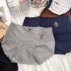 Urso da Academia~ Roupa Íntima Feminina Outono/Inverno Algodão Puro Entrepernas Grau 10A Antibacteriana Entrepernas Estendida Calcinha Feminina Fofa para Meninas