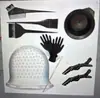 Set de Herramientas para Teñir el Cabello Gorro de Silicona para Mechas Pincel para Teñir el Cabello Guantes de Goma Pinza de Cocodrilo Bufanda de Peluquería En Stock