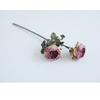 Flor artificial 2 cabezas rosa borde quemado borde tostado manualidad Austin flor artificial flor de seda caliente transfronteriza europea rosa para mesa de comedor