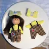 Boneca Espanhola de Batata 14cm Fofo Conjunto de Vestir Adorável Bolsa de Boneca Pingente Acessórios Chaveiro Feminino