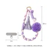 Cordão Original para Celular Cinco Elementos, Pom-Pom Tecido à Mão, Novo Acessório de Bolsa Nicho Estilo Chinês, Corrente de Celular de Alto Valor Estético para Mulheres