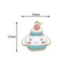 Postre Kulomi Melodía Dibujos animados Lindo Pudín Perro DIY Accesorios de Joyería Aleación Gota Aceite Llavero