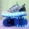 Zapatos de Ruedas Invisibles de Cuatro Ruedas Baratos para Niños, Tenis de Juguete para Niños, Patines Retráctiles de Ocho Ruedas para Niñas