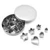 Juego de 24 Piezas de Rompecabezas de Galleta Moldes para Galletas Forma Geométrica de Acero Inoxidable Cortadores de Galletas Herramientas de Horneado Moldes DIY