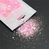 Polvo de brillo para manicura transfronterizo lentejuelas bolsa de 20 g baba brillante material de bricolaje arena movediza lino funda de teléfono