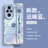 Adequado para Capa de Celular Honor 200 Capa Anti-Impacto 100pro Capa Protetora com Pulseira de Desenho Animado Cobertura Total 100 Silicone Fofo
