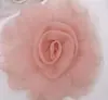 Nuevo tocado de organza tridimensional con flores de rosas de estilo europeo y americano, accesorios de vestido a juego, accesorios decorativos