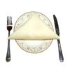 Atacado Imprimível Quadrado Cor Sólida Pano de Jantar para Restaurante Ocidental Pano de Mesa para Cafeteria Pano de Hotel Poliéster Pano de Boca