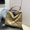 Corea del Sur Dongdaemun Bolso Moda Viajero Gran Capacidad Bolso de Hombro Rombo Nylon Algodón Plumón Bolso Cruzado Estilo Occidental