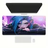 Alfombrilla de Ratón para Videojuegos E-Sports Bidimensional de Personajes de Anime, Alfombrilla Grande de Escritorio para Teclado de Computadora Gruesa y Resistente a las Manchas