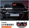 Ojo de Diablo LED para Coche Parpadeante Luz Dinámica para Ojos Camión Coche Ventana Trasera Luz de Advertencia Solar Luz Decorativa