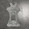 Cubrezapatos antideslizante para nieve con garra de hielo para exteriores, agarre de hielo simple, cadena de clavos anticaída, equipo de esquí de montaña