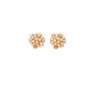 Pendientes Populares de Hortensia con Circonita y Perlas, Pendientes de Moda de Alto Nivel con Estilo de Hada, Accesorios Versátiles de Celebridad de Internet para el Día a Día