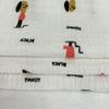 Algodón Burbuja Jaspeado 120g Algodón Puro Textura Crepé Doble Capa Plisada Ropa Infantil Pijama Tela Estampada Perro de Dibujos Animados Venta al por Mayor
