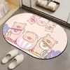 Alfombrillas Antideslizantes Personalizadas para Inodoro, Alfombras Resistentes a las Manchas, Felpudos para Baño, Felpudos Absorbentes de Diatomeas para Puerta de Baño