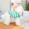 Ropa para Mascotas 2026 Nuevos Modelos de Primavera y Verano para Perros como Teddy y Schnauzer, y Accesorios para Gatos, Chaleco Bordado de 22 Rayas