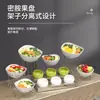 Plato para Ensalada Fría de Buffet Estante para Ensalada de Frutas Set Mesa Redonda para Postres de Restaurante Comercial Soporte de Exhibición Mesa de Exhibición para Comidas Frías