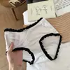 Calcinhas de Seda Brilhante Embelezadoras de Pele para Mulheres, Renda Retro com Bolinhas de Seda de Gelo Borda Renda Forro de Modal Antibacteriano Calcinhas para Mulheres