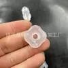 Material Cavalo de Gelo Calcedônia Branca Natural Pingente Máscara de Raposa Ágata Ruyi Vaso Giratório Peixe se Transforma em Dragão Colar de Jade
