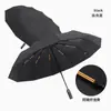 Guarda-chuva simples de três dobras, guarda-chuva protetor solar, grande, ensolarado e chuvoso, duplo propósito, automático, proteção UV, atacado