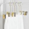 Percha de acrílico transparente para ropa, de alta gama, para colgar vestidos de novia, antideslizante, con pinza para pantalones, para mujer