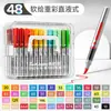 Marcador de Punta Suave 60 Colores 84 Colores Resistente a la Decoloración Mezclable Arte Pintura Marca Táctil Líquido Directo Acrílico