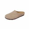 Zapatillas Birkken Súper Suaves para Bloguero Perezoso Ropa de Abrigo Piel de Vaca Escarchada Otoño 2024 Cómodos Zapatos Casuales Planos de Cuero