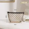Bolsa de Maquillaje de Malla Transpirable con Corazón Gran Capacidad Bolsa de Transporte para Cosméticos Simple de Alto Valor Bolsa de Almacenamiento para Labiales para Estudiantes