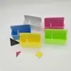 Venta al por mayor de fábrica tiza soluble en agua caja de almacenamiento de plástico papelería pizarra blanca magnética caja de bolígrafos para pizarra portalápices multifunción