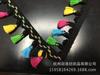 Venta directa de fábrica en stock suministro color tres flores borla escoba encaje cuatro colores escoba accesorios de ropa