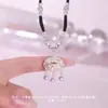 Colar Qianjia S999 Prata Pura Caractere da Fortuna Cadeado da Paz Estilo Chinês Elegante Nicho Exquisito Corrente para Clavícula Atacado