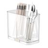 Caja de Almacenamiento de Palillos para Cocina Casera, Jaula para Palillos Montada en la Pared, Cubo para Cucharas y Palillos de Plástico para el Hogar, Estante de Almacenamiento Doble