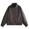 Chaqueta de Hombre con Cuello Alto 2026 Otoño Nueva Llegada Tacto de Algodón Lavado Moda Casual Tendencia Simple Atractivo Versátil Ropa de Abrigo