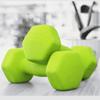 Mancuernas pequeñas con diseño de escarcha, equipo de fitness para yoga para mujeres, venta al por mayor, para niños y hombres, ejercicio de brazos, axilas hexagonales, generación de caras.